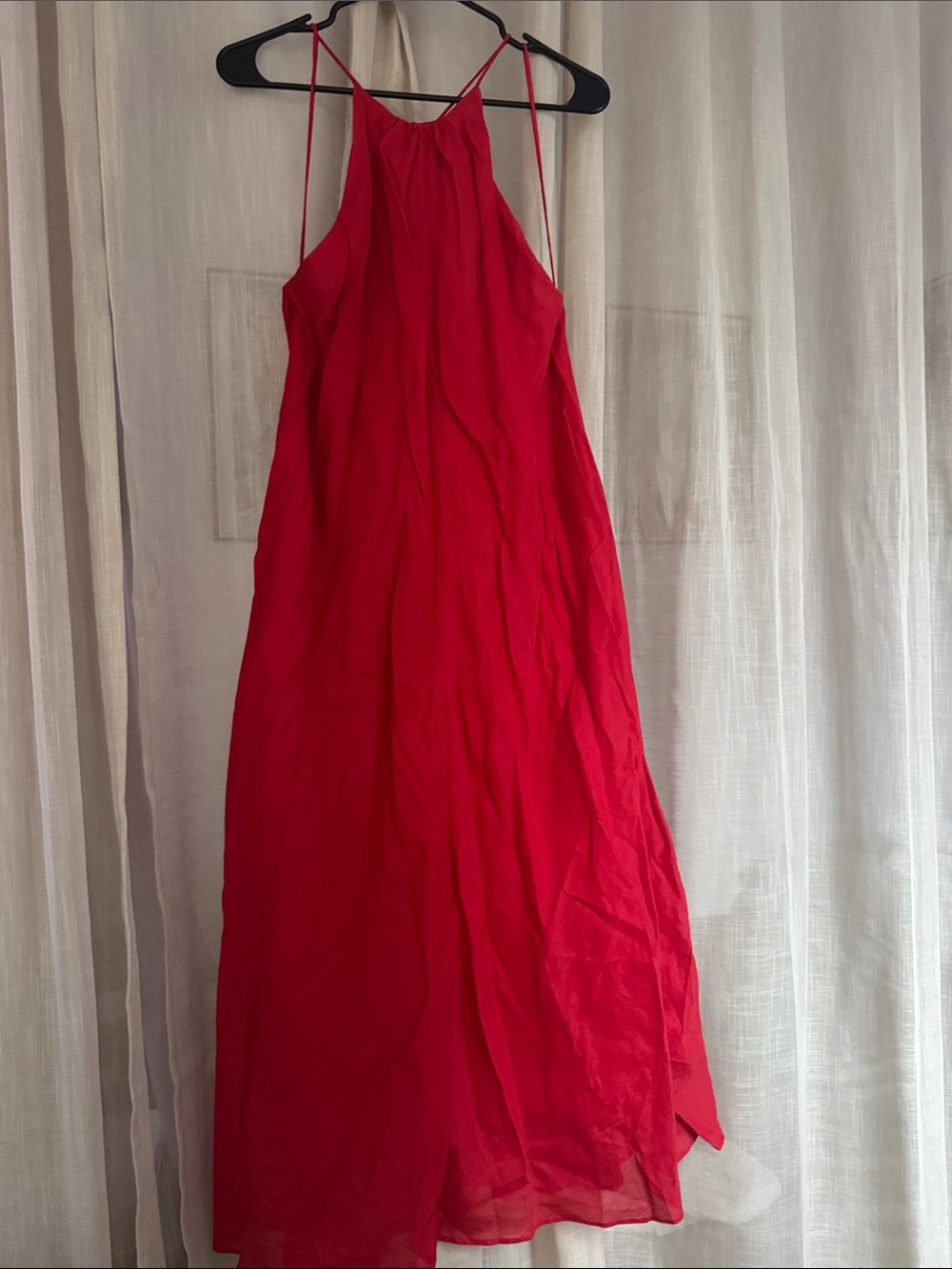 Other stories Red Halter Maxi Dress with Spaghetti Straps